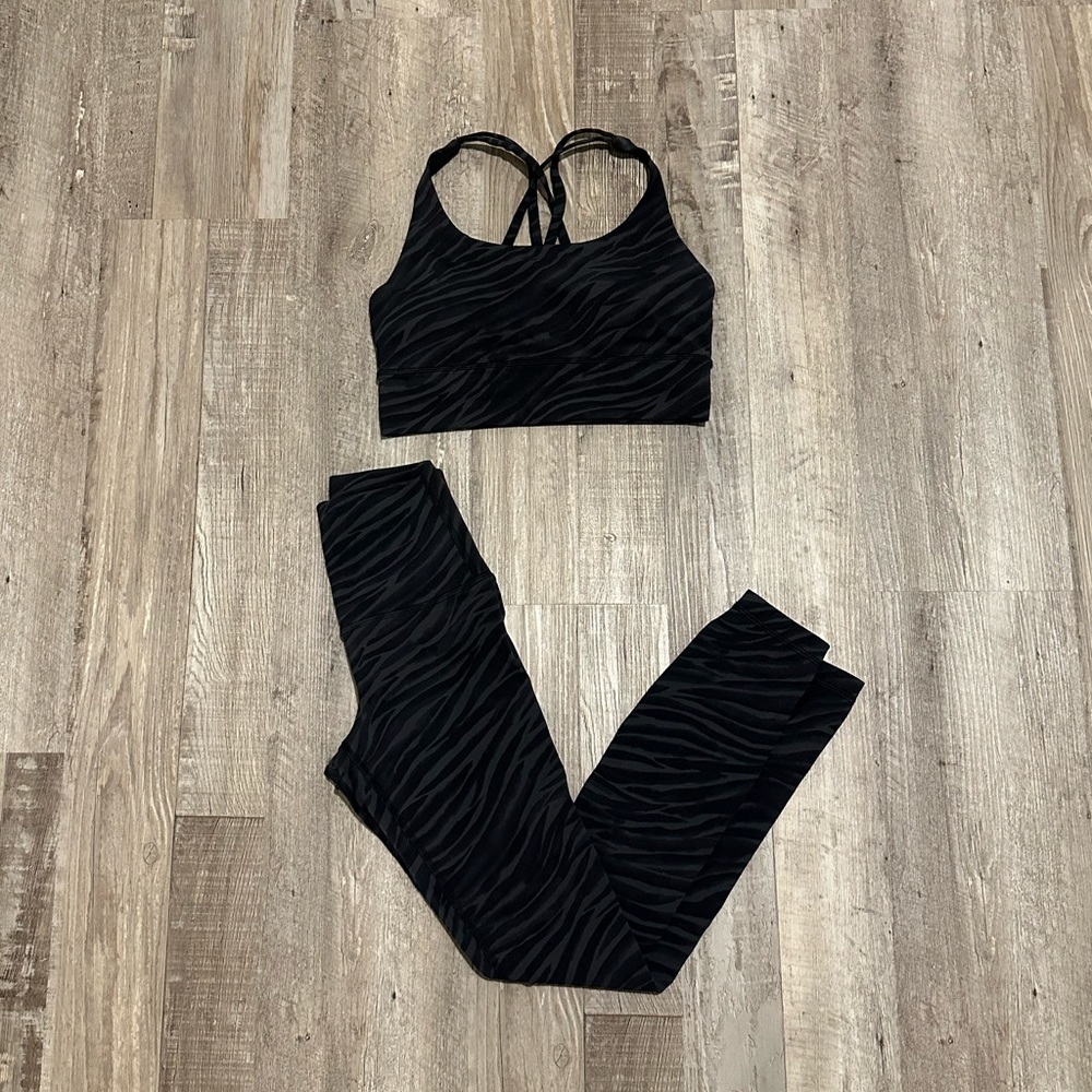 Lululemon Le Tigre Energy Bra Longline (6) & Align 25” Pant (2)